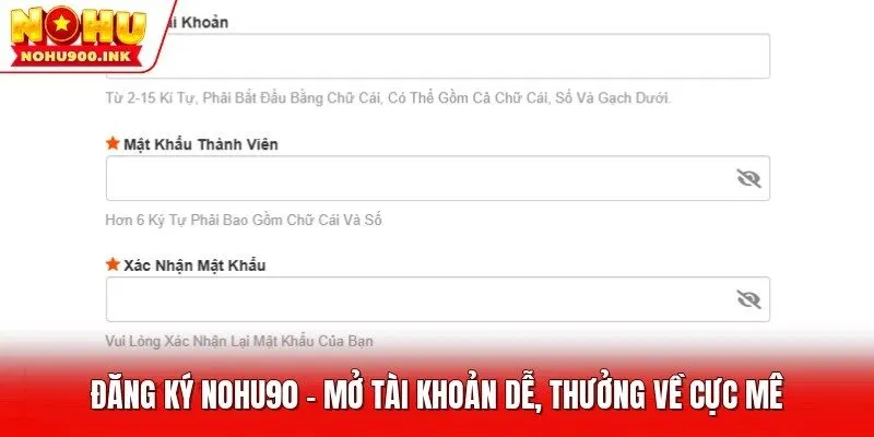 Đăng ký NOHU90