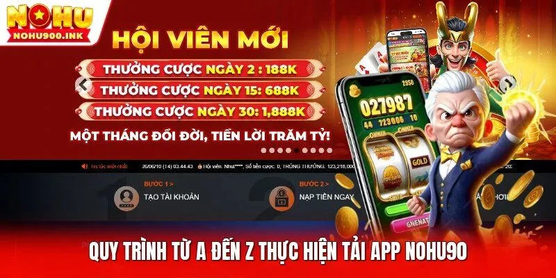 Quy trình từ A đến Z thực hiện tải app NOHU90